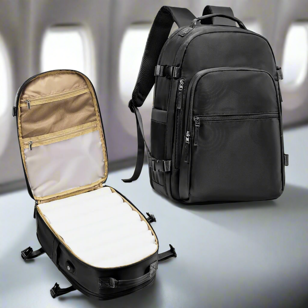 Coowoz Large Travel Backpack – Flight-approved, waterproof, and highly functional