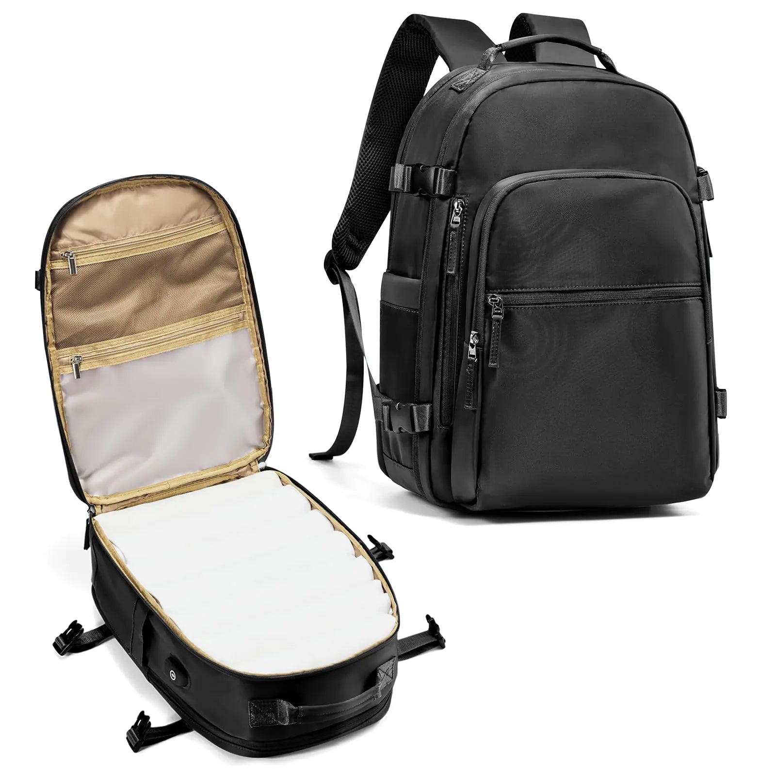 Coowoz Large Travel Backpack – Flight-approved, waterproof, and highly functional